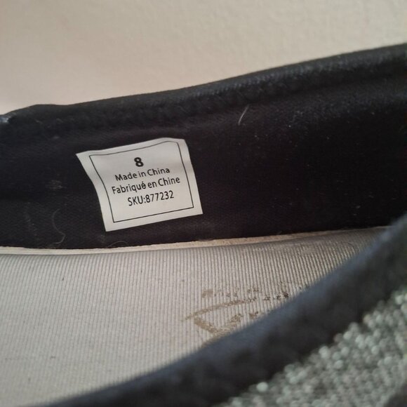 ACX Active Slip-On Ballet-Style Walking Shoes - Gray/Black - Size 8 - Picture 6 of 6